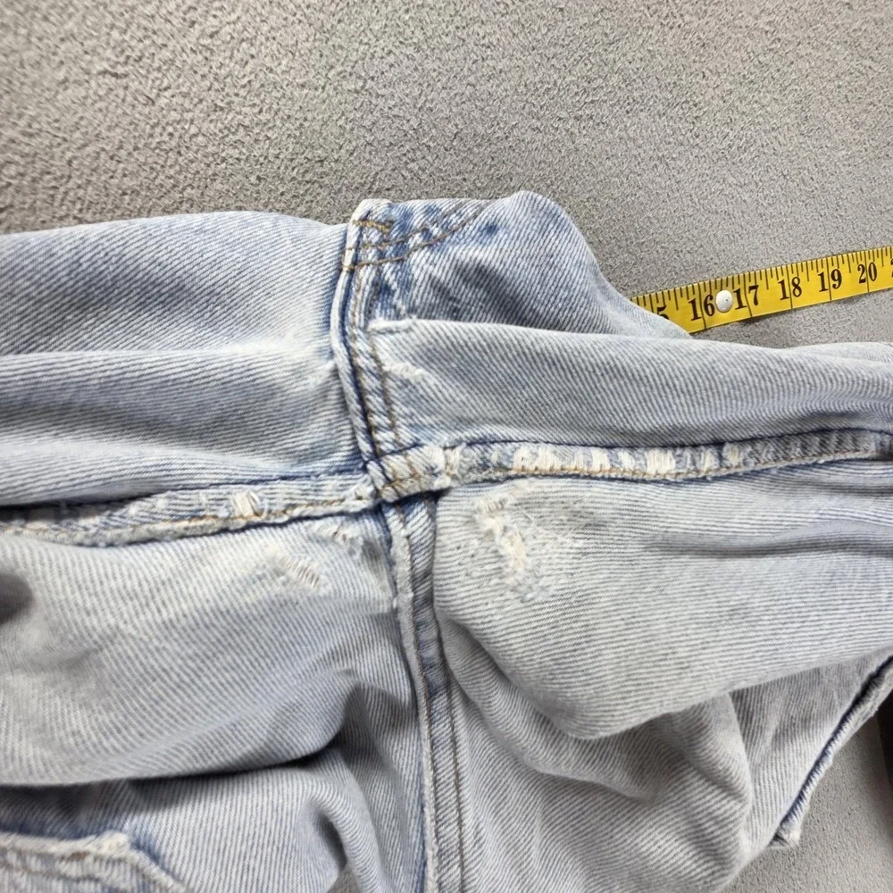 Vintage Levis 501 Jeans Mens Blue Light Wash Button Fly Made In USA Fits 27x30